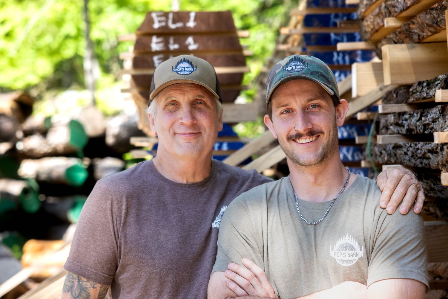 Bob and Will at Pop's Barn