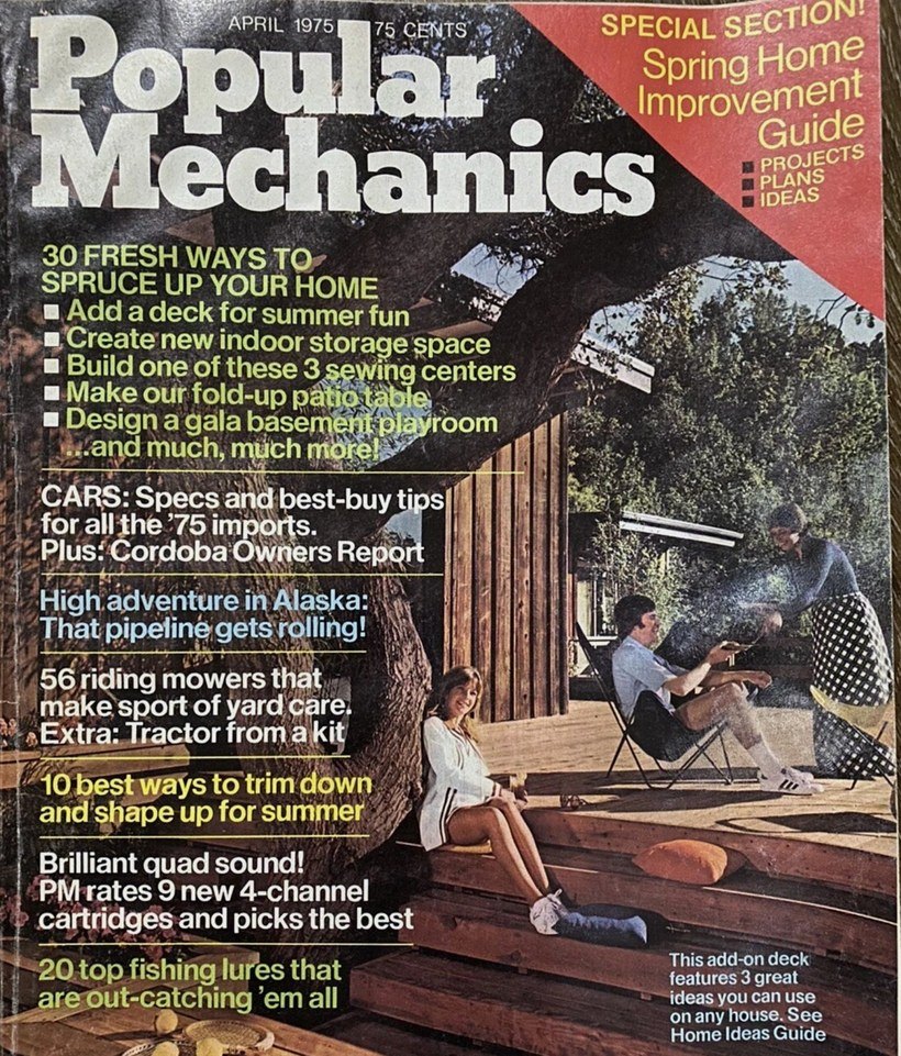 Popular Mechanics cover, April 1975