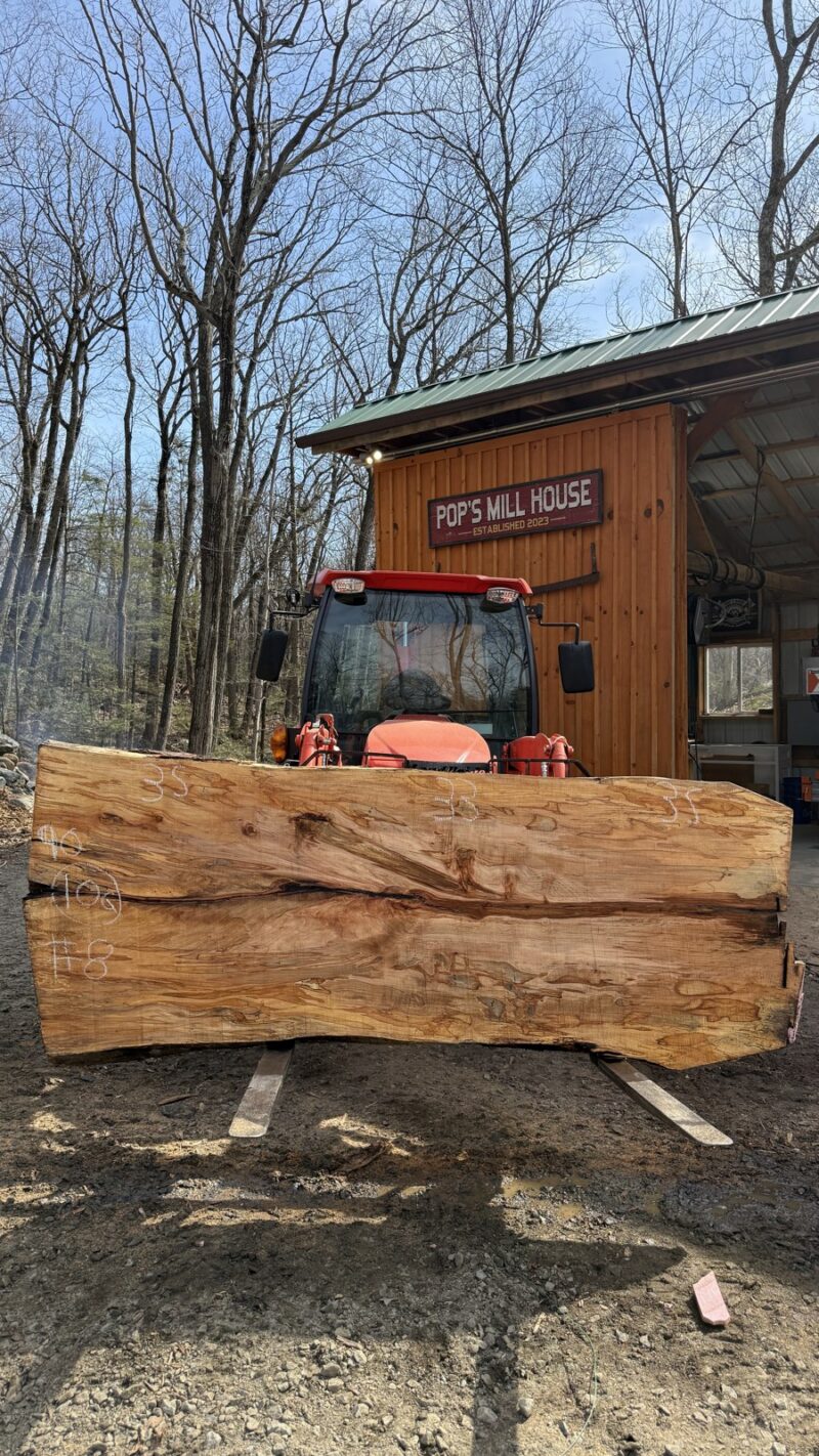 Ambrosia Maple Live Edge Slab #08 — 90" × 35"