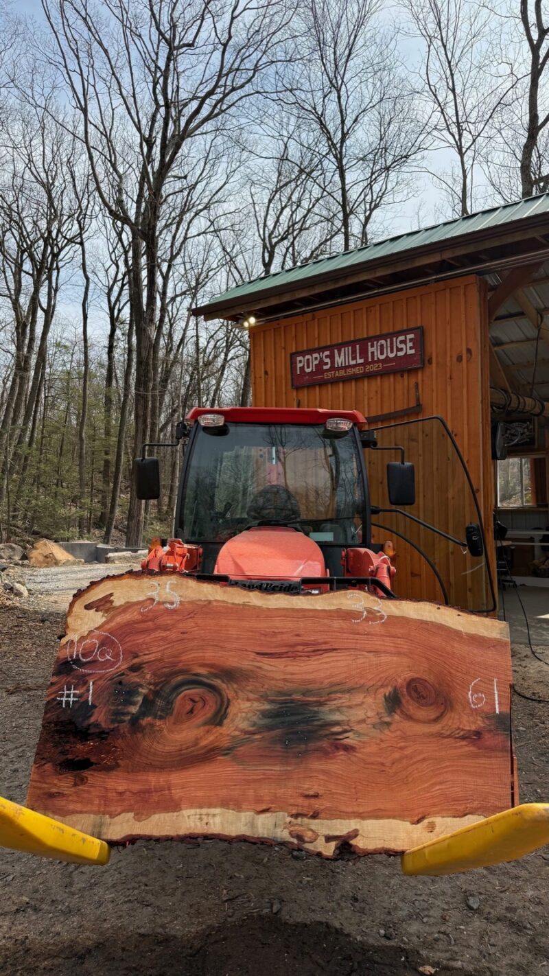 Cherry Live Edge Slab #01 — 61" × 35"