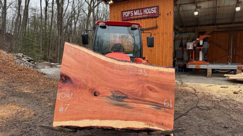 Cherry Live Edge Slab #07 — 61" × 45"