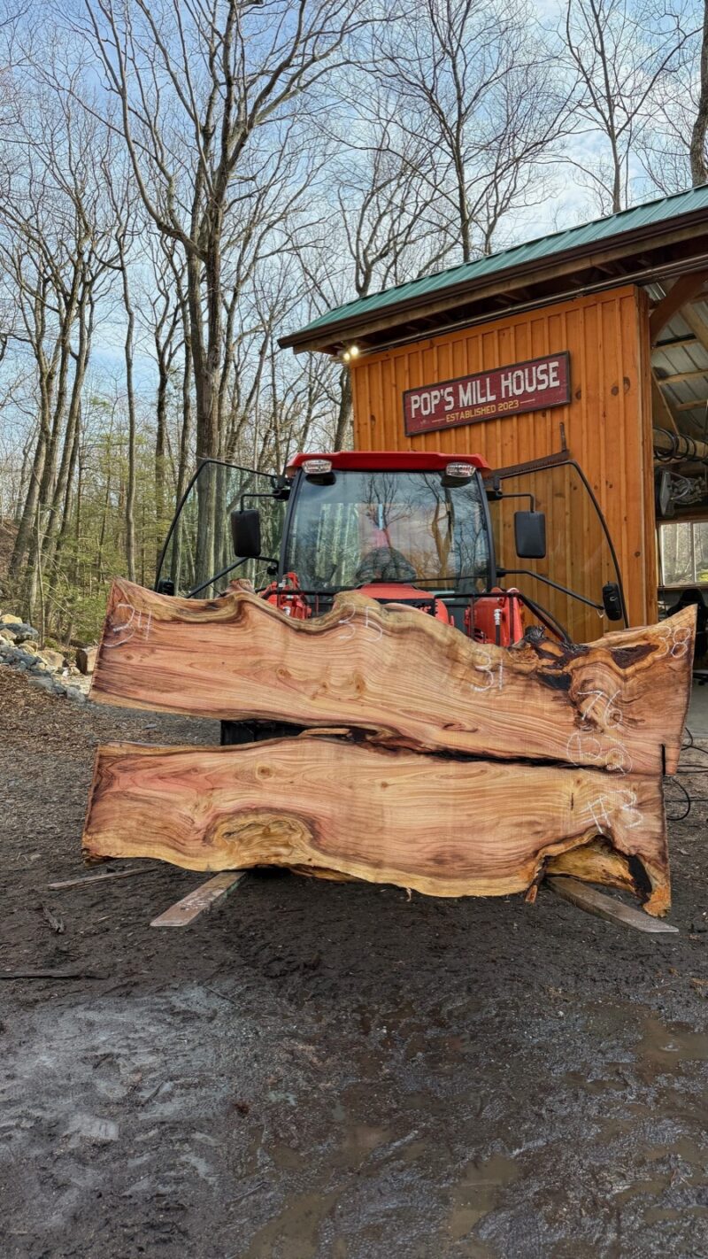 Red Cedar Live Edge Slab #02 — 76" × 35"