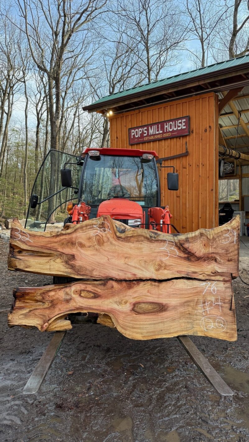 Red Cedar Live Edge Slab #03 — 76" × 38"