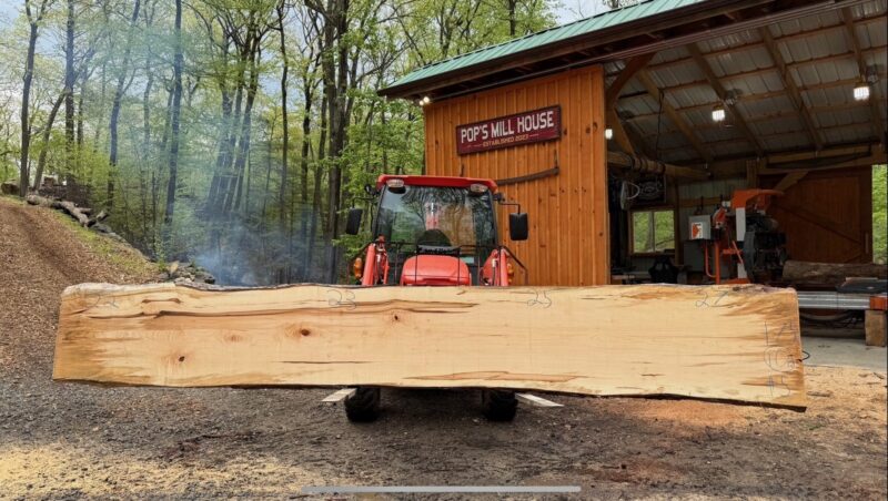 Hard Maple Live Edge Slab #02 — 139" × 46"