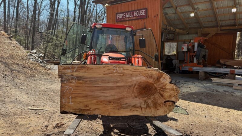 Hard Maple Live Edge Slab #01 — 67" × 39"