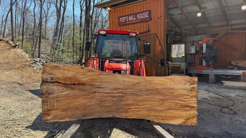 Hard Maple Live Edge Slab #05 — 68" × 39"