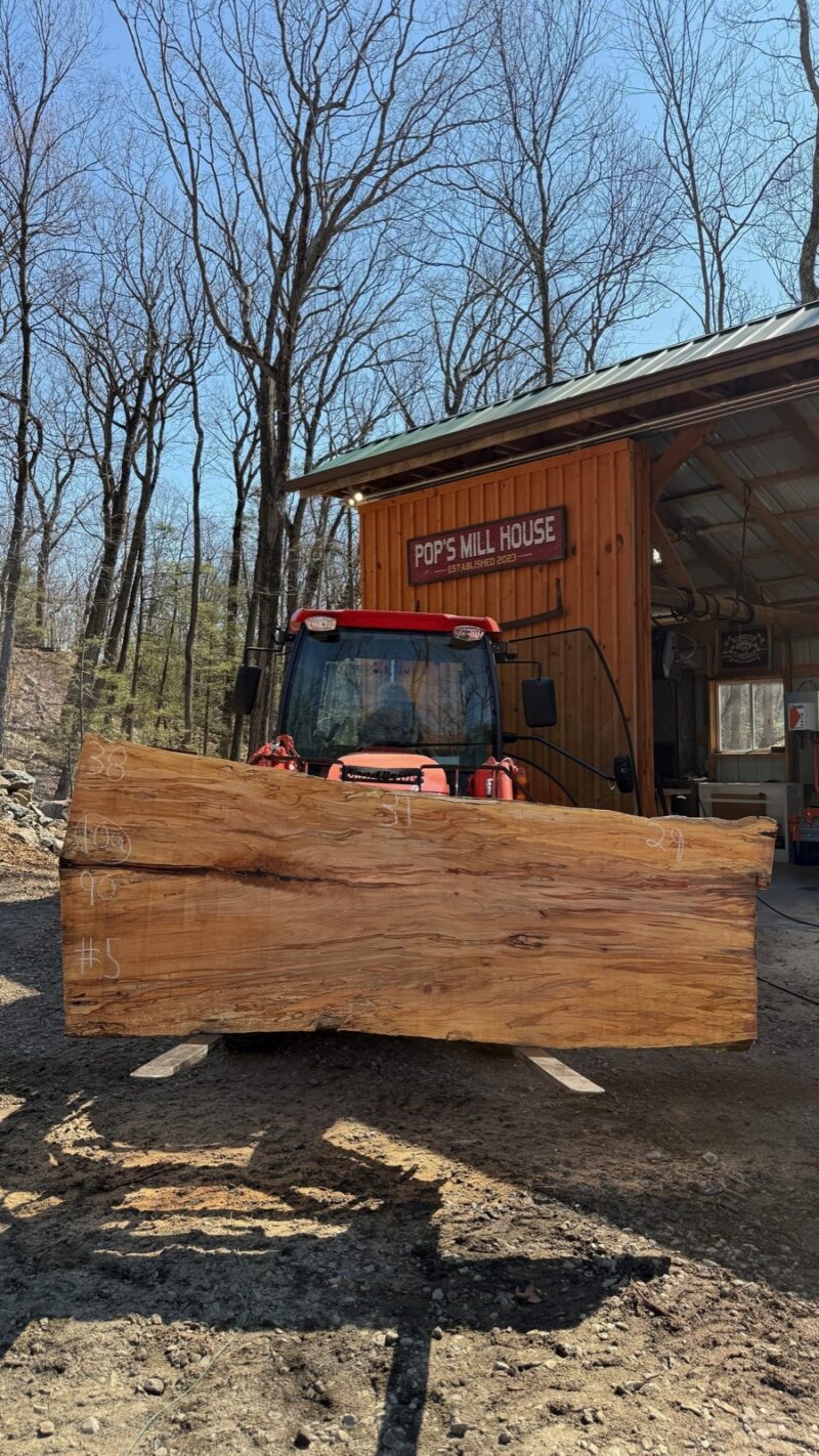 Hard Maple Live Edge Slab #04 — 70" × 42"