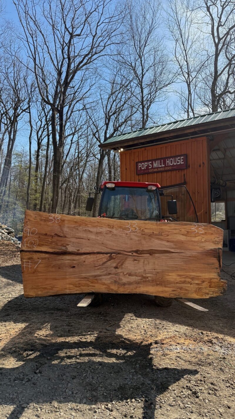 Hard Maple Live Edge Slab #02 — 90" × 44"