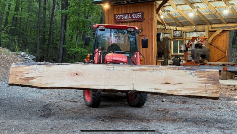 Hard Maple Live Edge Slab #06 — 139" × 42"
