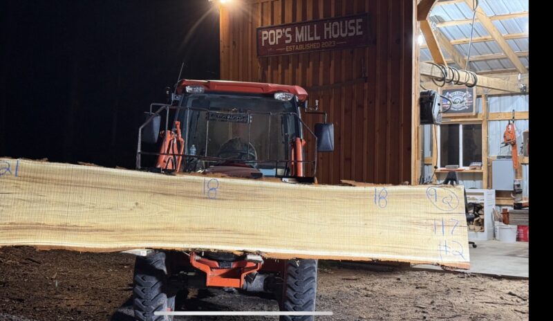 Black Locust Live-Edge Slab — 117″ × 21″ × 2.25″ (LO-9Q-117-21/18/18-02)