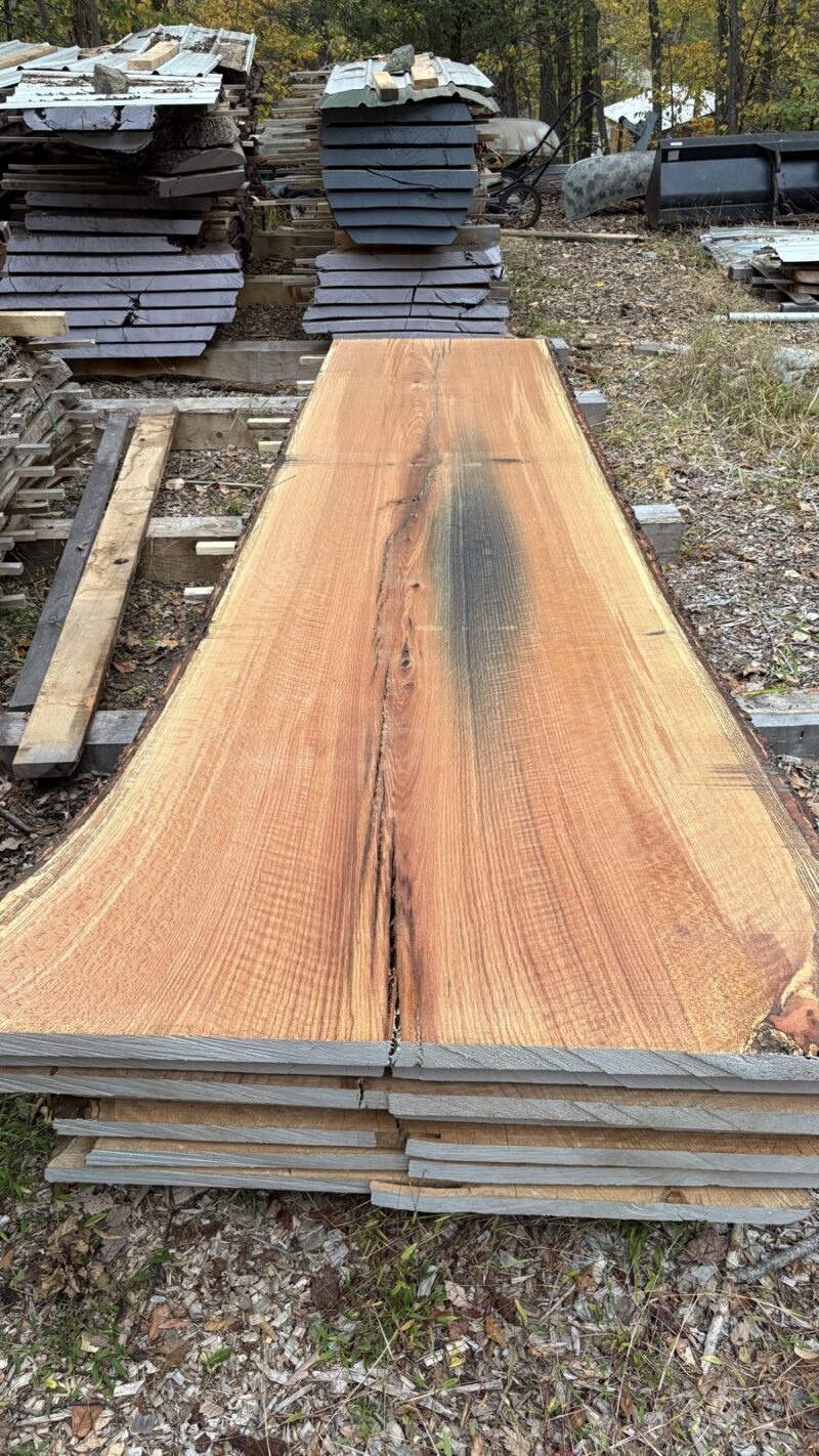 Red Oak Live Edge Slab #05 - 143" x 56"