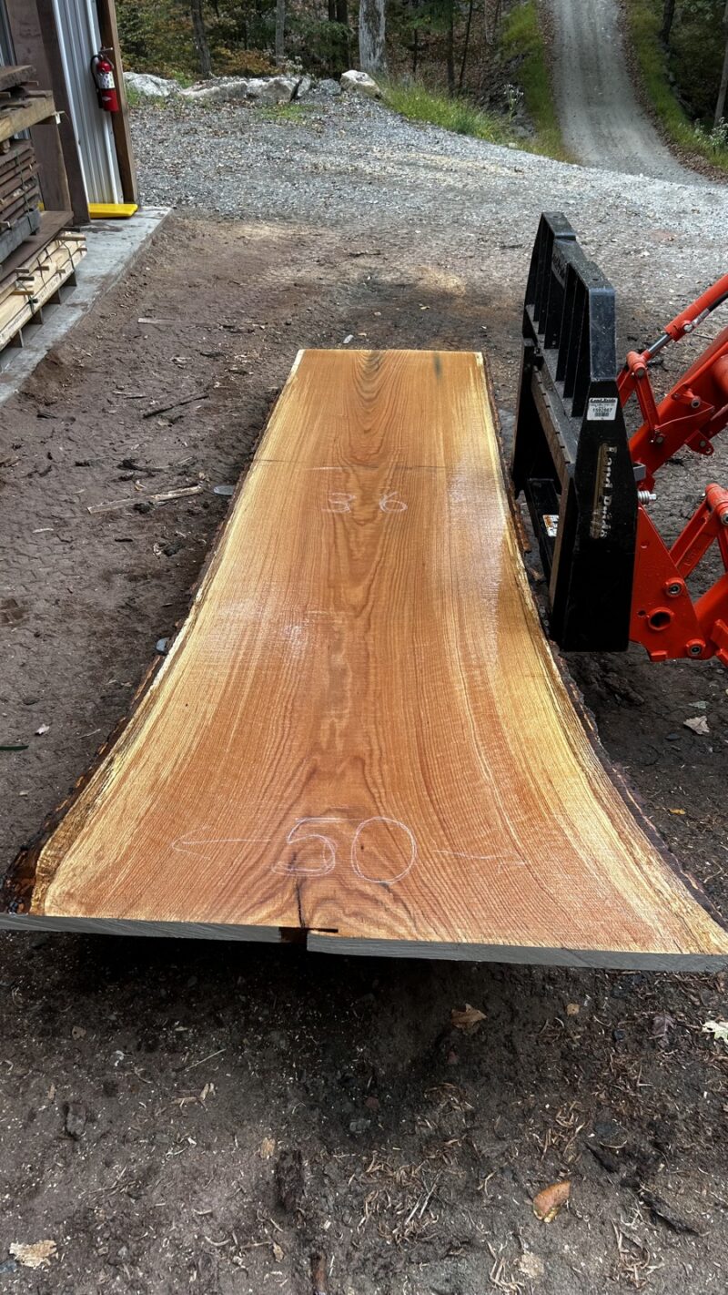 Red Oak Live Edge Slab #06 - 143" x 57"
