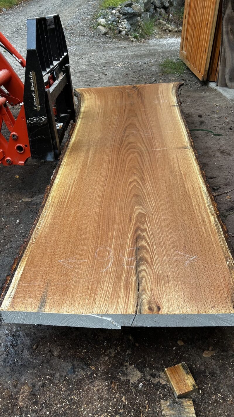 Red Oak Live Edge Slab #07 - 143" x 58"