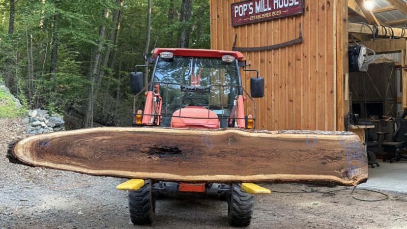 White Oak Live Edge Slab #06 — 128" × 18"
