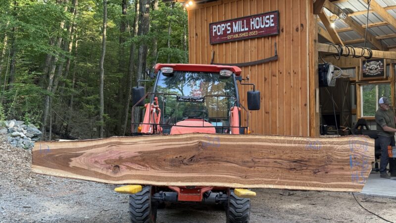 White Oak Live Edge Slab #05 — 128" × 20"