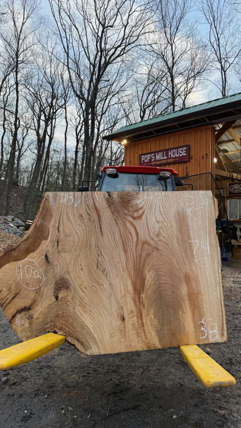 WHITE OAK LIVE EDGE SLAB #02 — 74" × 47"