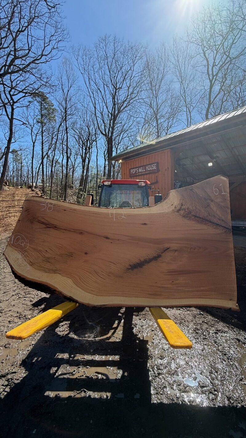White Oak Live Edge Slab #01 — 96" × 50"