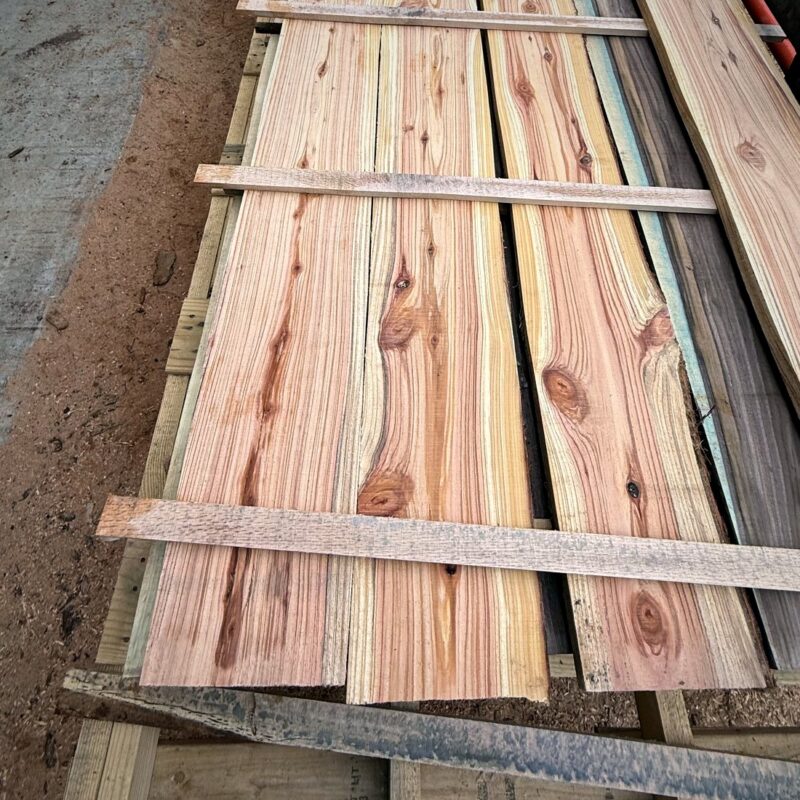 Eastern Red Cedar Lumber — Kiln-Dried, Rough-Sawn