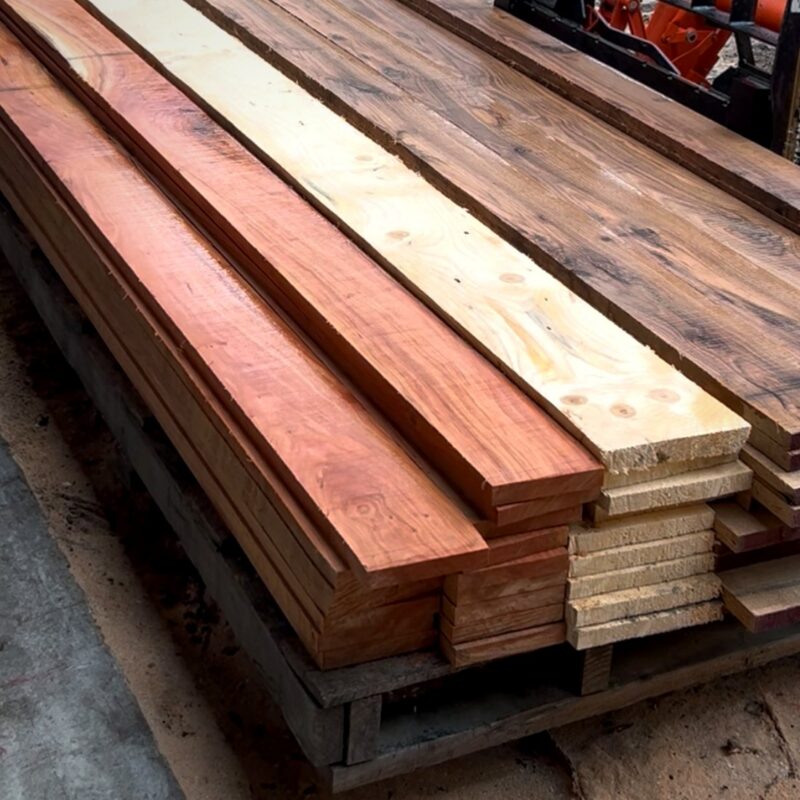 Pitch Pine Lumber — Kiln-Dried, Rough-Sawn