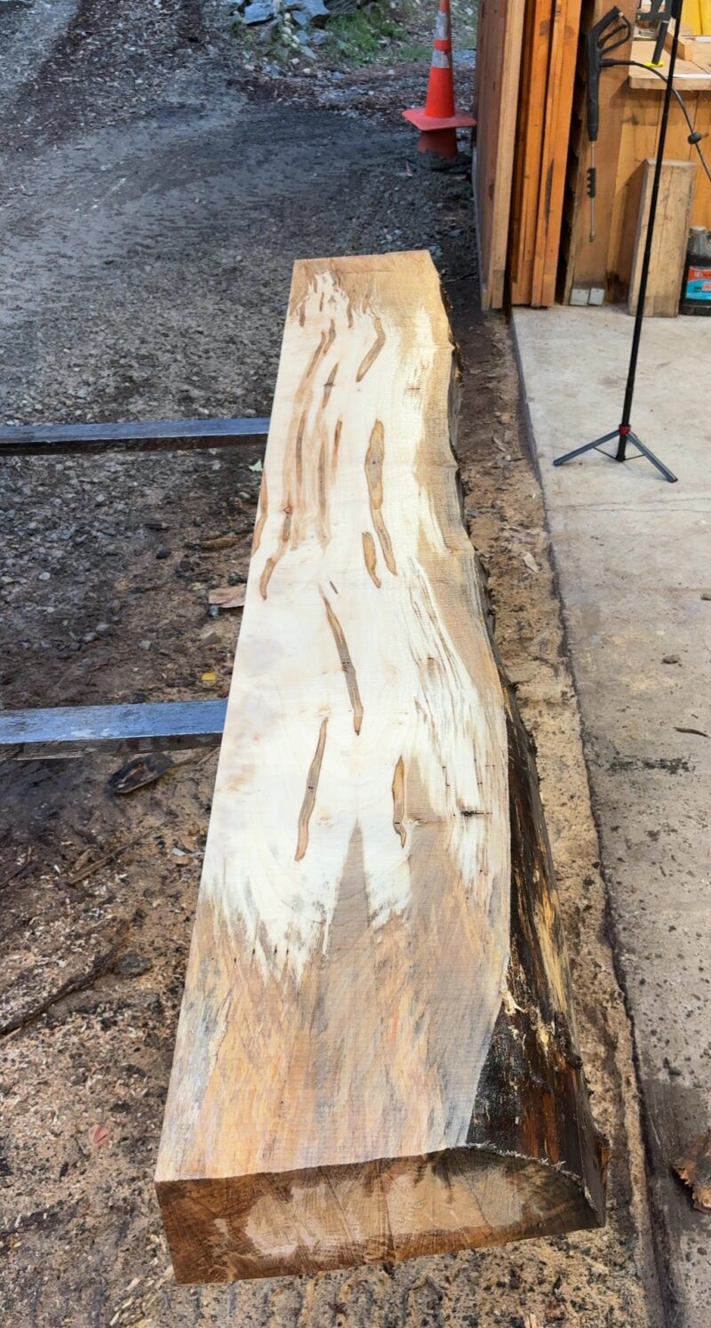 Ambrosia Maple Mantel Blank (green) — 96" × 13" (6" thick)