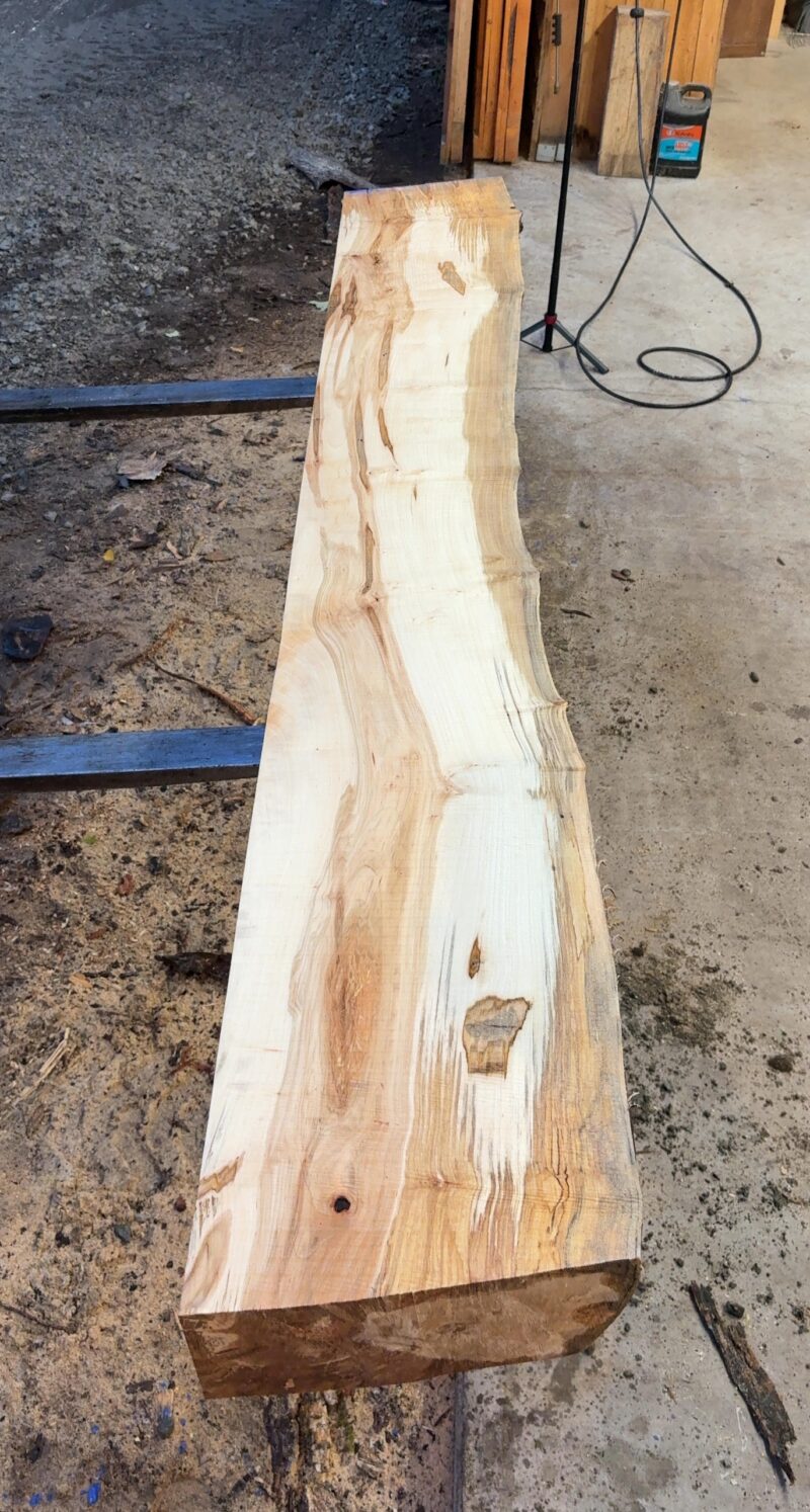 Ambrosia Maple Mantel Blank (green) — 96" × 13" (6" thick)
