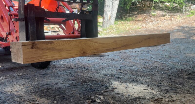 Ash Mantel Blank (green) — 76" × 8" (5" thick)