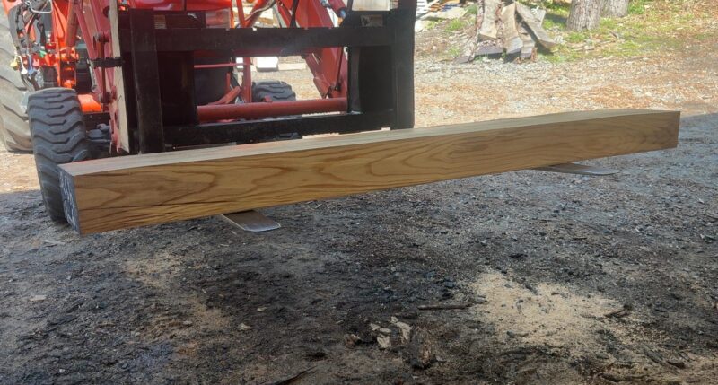 Ash Mantel Blank (green) — 76" × 8" (5" thick)