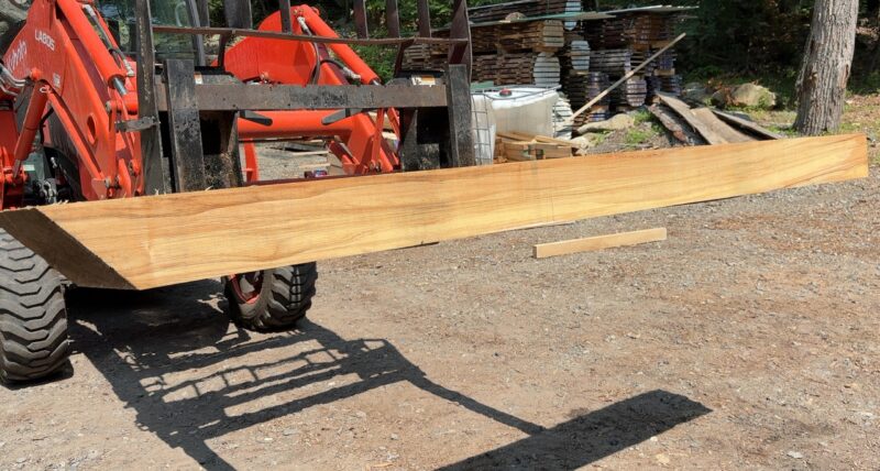 Ash Mantel Blank (green) — 91" × 8" (5" thick)