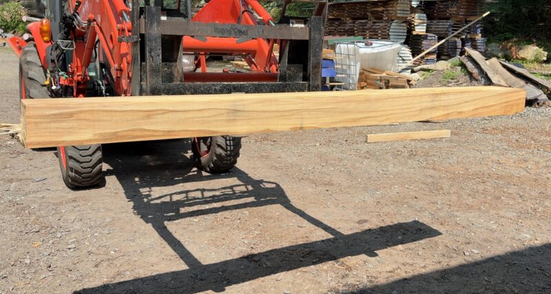 Ash Mantel Blank (green) — 91" × 8" (5" thick)