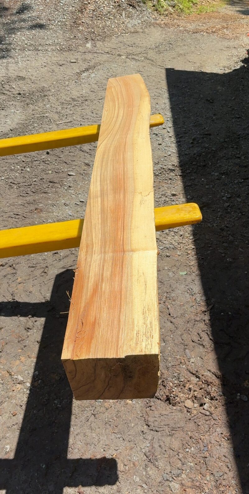 Ash Mantel Blank (green) — 89" × 7" (5.5" thick)