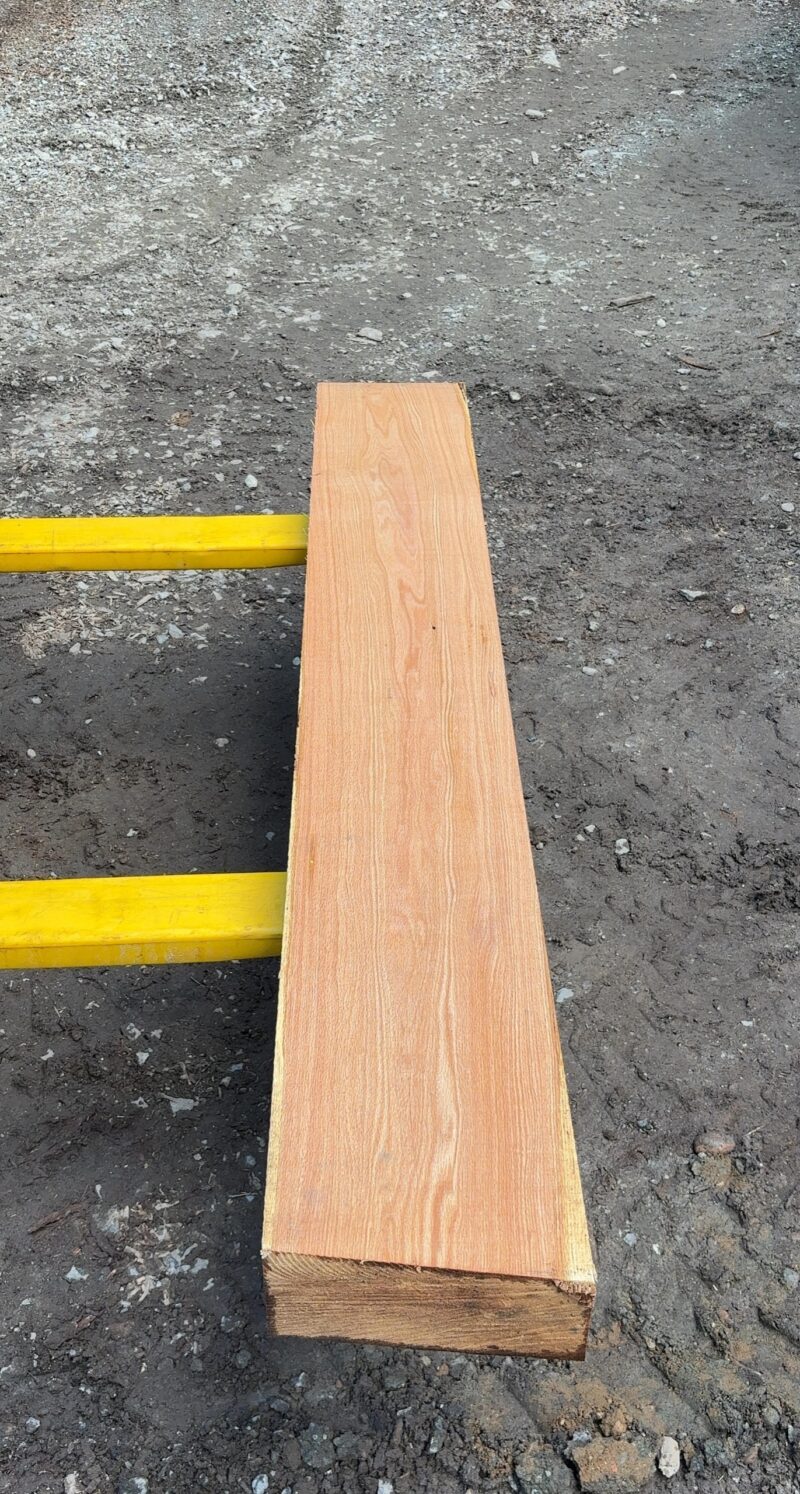 Red Oak Mantel Blank (green) — 86" × 11" (5" thick)