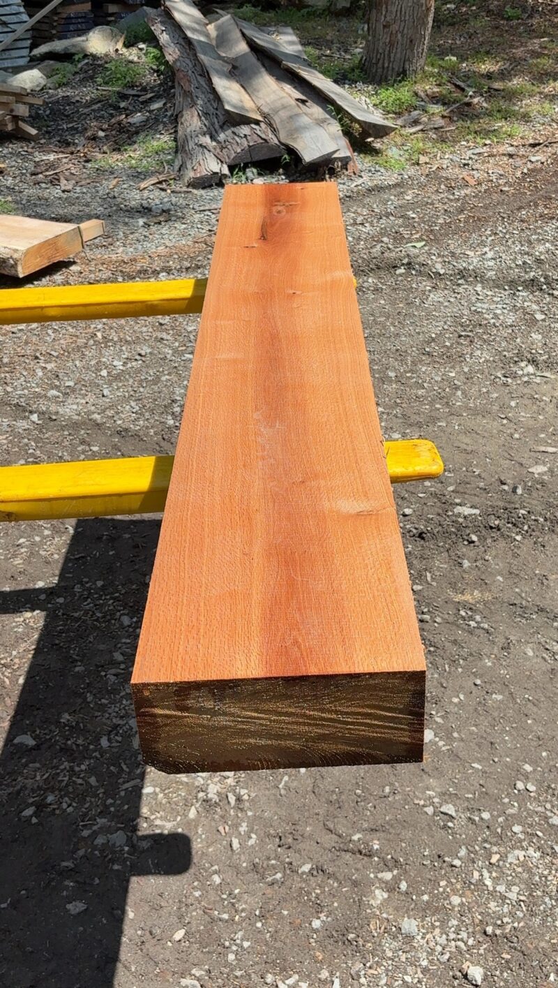 Red Oak Mantel Blank (green) — 86" × 12" (5.5" thick)