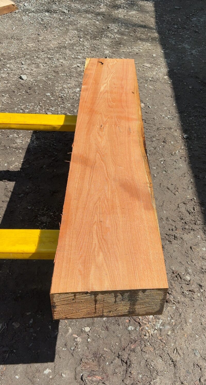 Red Oak Mantel Blank (green) — 86" × 13" (5.5" thick)