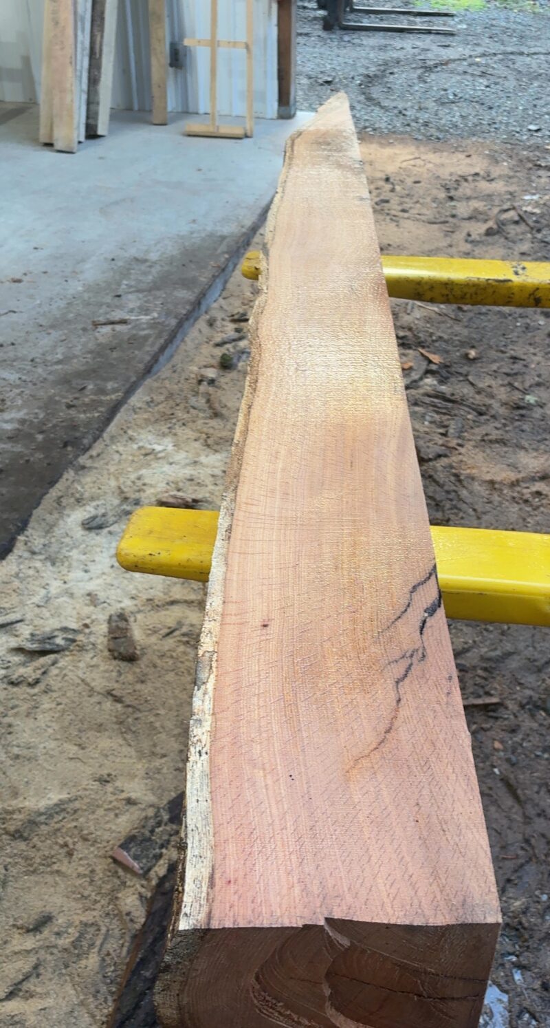 Red Oak Mantel Blank (green) — 103" × 8" (6" thick)