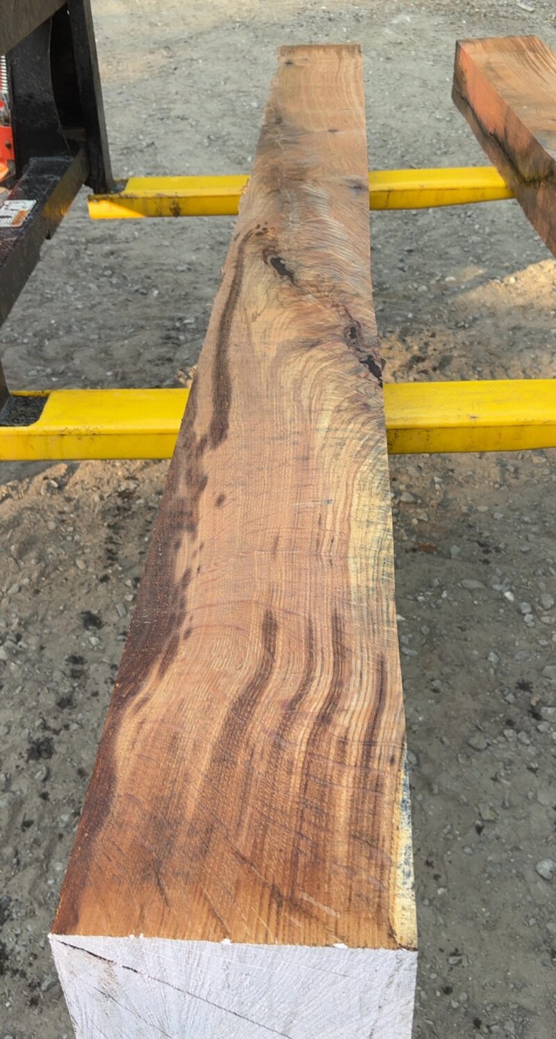 Red Oak Mantel Blank (green) — 104" × 8" (6" thick)